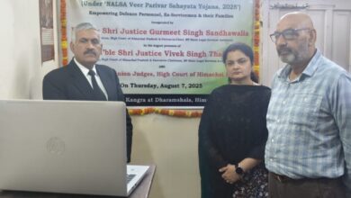 धर्मशाला में सैन्य परिवारों की कानूनी मदद को खुला विधिक सेवाएं क्लीनिक