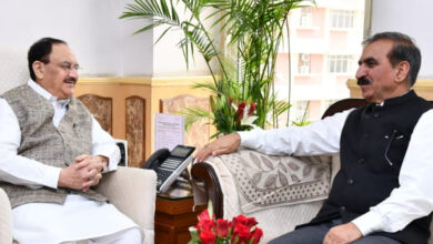 मुख्यमंत्री सुक्खू ने नड्डा से की मुलाकात