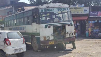 चालक की सूजबुझ से बड़ा हादसा बस का होने से बचाब हुआ