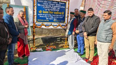 शाहपुर विधानसभा में जलशक्ति विभाग की 100 करोड़ की योजनाएं क्रियान्वित : केवल सिंह पठानिया